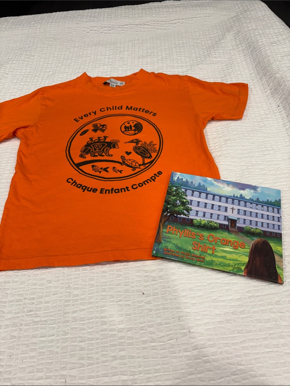 Every Child Matters Orange Graphic Kids T-Shirt & Book
Size Youth S